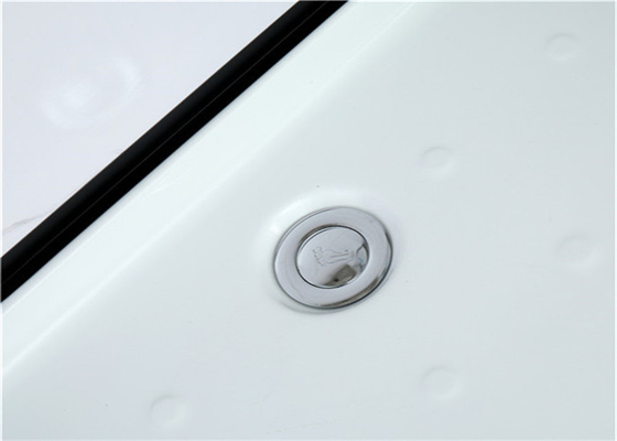 Kabiny prysznicowe Biały akryl ABS Brodzik 2000 * 1160 * 2150 mm czarne aluminium boczne otwarte