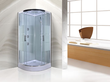 Przezroczyste kwadrantowe łazienki Kabiny prysznicowe z dużymi dyszami do masażu