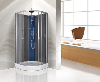 Prosta konstrukcja zakrzywiona kabina prysznicowa Aluminiowa farba z uchwytem prysznicowym