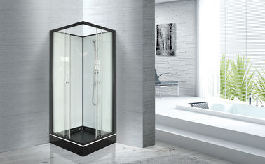 Popularna łazienka Szklane kabiny prysznicowe 800 X 800 z kwadratową czarną tacą ABS