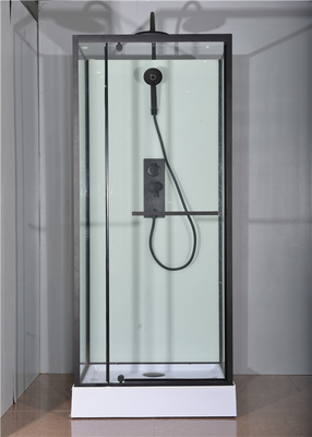 Modne drzwi obrotowe, narożne kabiny prysznicowe, kwadratowa kabina prysznicowa z białą akrylową tacą