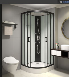 Wolnostojące kabiny prysznicowe kwadrantowe z przezroczystym szklanym panelem ze szkła hartowanego