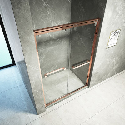 Bezramowy ekran prysznicowy ze szkła hartowanego na zawiasach