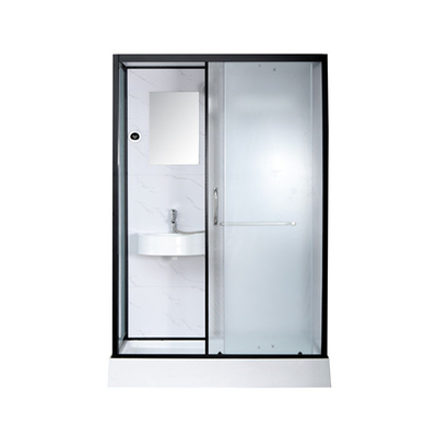 Kabiny prysznicowe Biała akrylowa taca ABS 1200 * 800 * 2150 mm czarne aluminium
