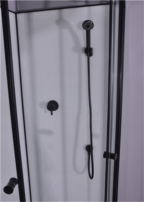 900*900*2150mm czarna rama ze stopu aluminium kabina prysznicowa ze szkła hartowanego