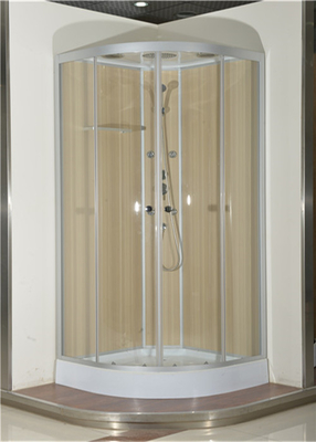 Kabina prysznicowa z brodzikiem akrylowym Biały 900*900*2150cm silive aluminium