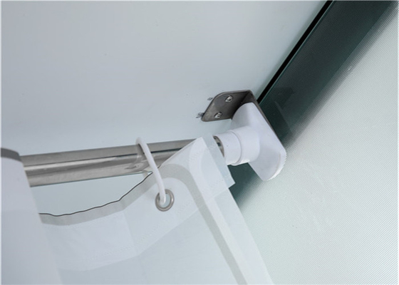 Kabiny prysznicowe Biała akrylowa taca ABS 1700 * 1200 * 2150 mm czarne aluminium