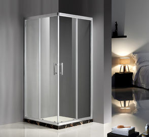 Wygodna kabina prysznicowa z przesuwanymi szklanymi drzwiami, szklane kabiny prysznicowe