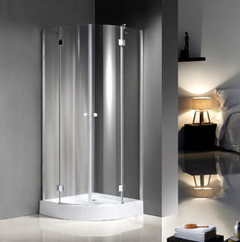 Półokrągłe szklane kabiny prysznicowe dla hoteli z gwiazdą / pokoje modelowe