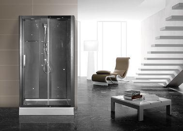 Profil narożny prysznicowy z czarnymi profilami, narożne kabiny prysznicowe 1200 x 800 x 2200 mm