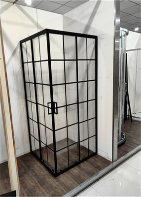 Kabiny prysznicowe, jednostki prysznicowe 900 X 900 X 1900 mm kwadratowe czarny aluminium