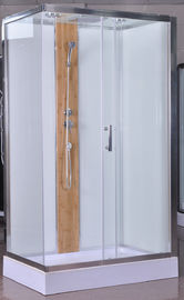 1200x800x2150mm Prostokątne kabiny prysznicowe z bambusem