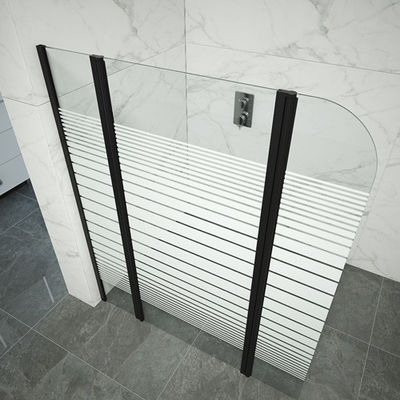 Kwadratowe wolnostojące drzwi prysznicowe ze szkła hartowanego