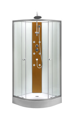 Wolnostojąca zakrzywiona narożna szklana kabina łazienkowa 900x900x2250mm
