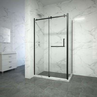 Nierdzewne przesuwne drzwi prysznicowe ze szkła hartowanego 8 mm 1800X1950mm