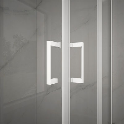 Kwadratowe szkło hartowane 6 mm 900x900x2000mm Łazienka Zakrzywiona narożna kabina prysznicowa, kabiny prysznicowe i wannowe