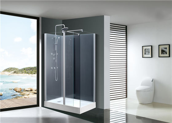 Kabiny łazienkowe, półokrągłe kabiny prysznicowe 1100 X 800 X 2250 mm aluminium