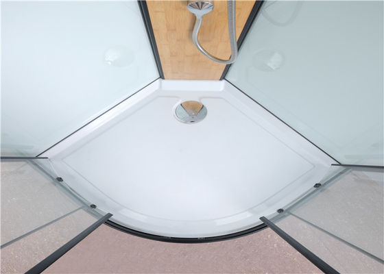 Kabina prysznicowa Circle Quadrant z białą akrylową brodzikiem i dachem