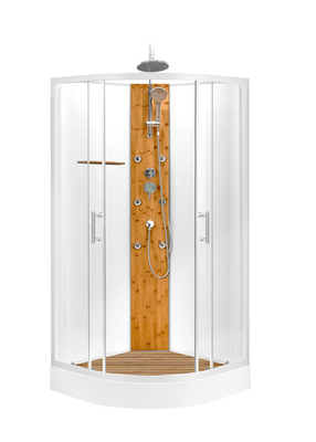 Łazienka Kabiny prysznicowe Biała akrylowa taca ABS biała aluminiowa