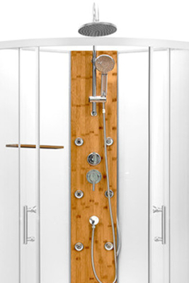 Łazienka Kabiny prysznicowe Biała akrylowa taca ABS biała aluminiowa