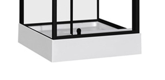 Fashion Pivot Door (Narożne kabiny prysznicowe, kwadratowa kabina prysznicowa z białą akrylową tacą)